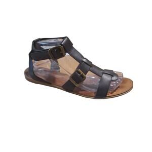 Mariella Made Italy Women's size 42/ 8.5 Leather Gladiator Grune Gothy Sandals‎